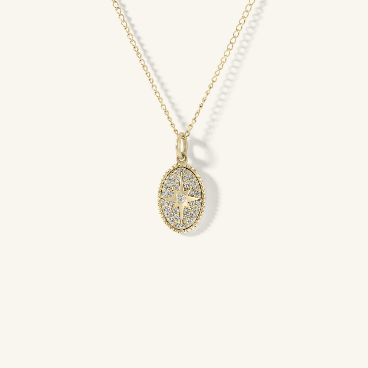 Scattered Pavé Diamond Star Token Necklace | Zahava