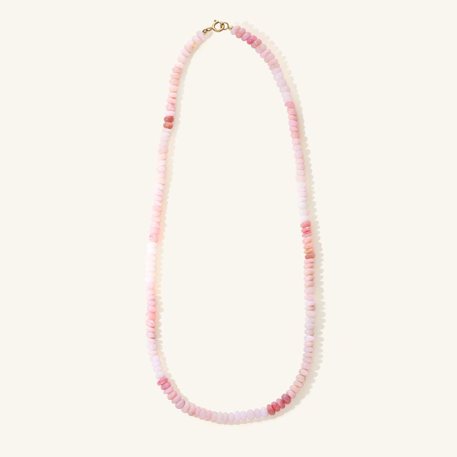 Pink Opal Beaded Necklace