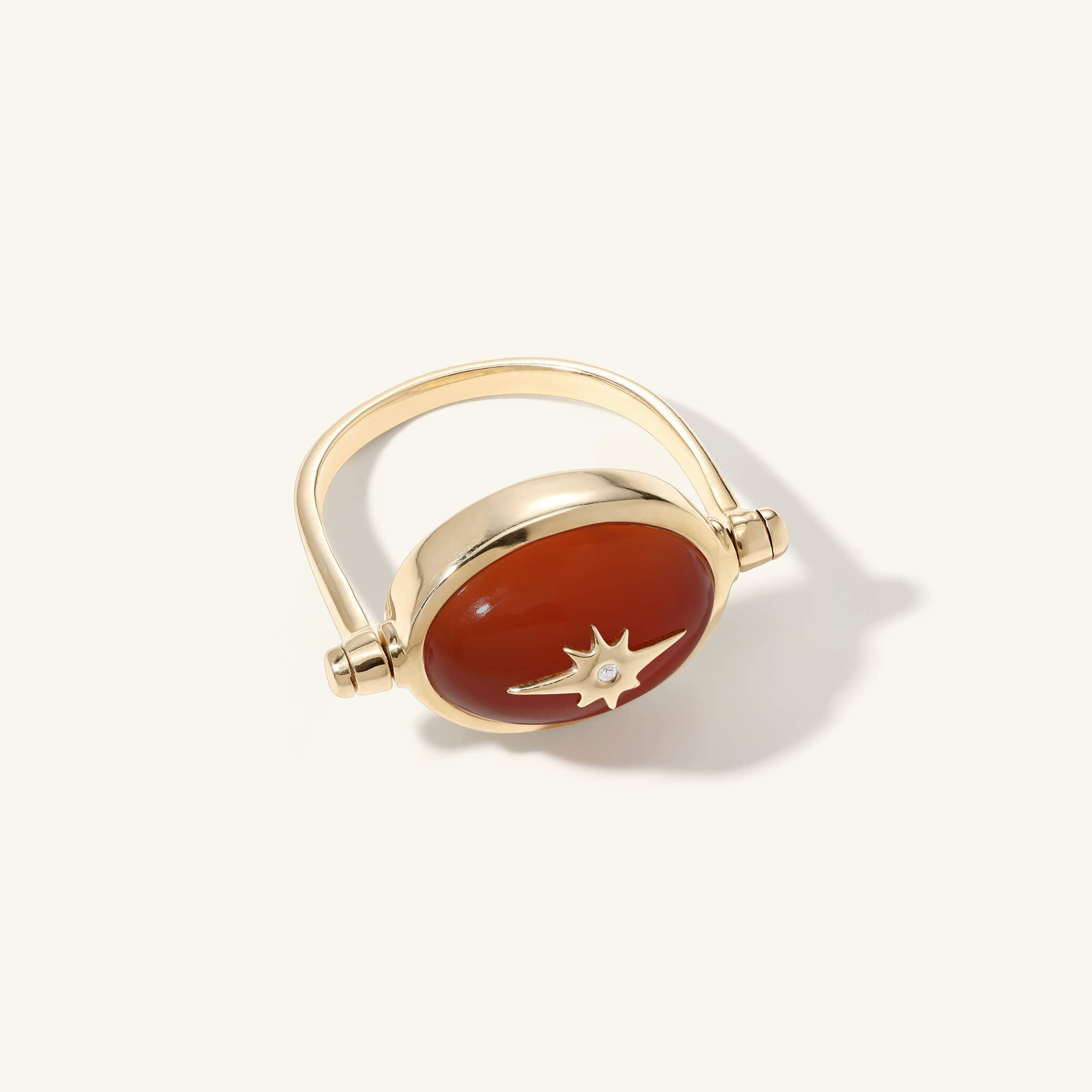 Spinning Carnelian Star Ring | Zahava