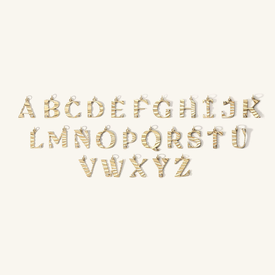 Sunbeam Letter Diamond Charm