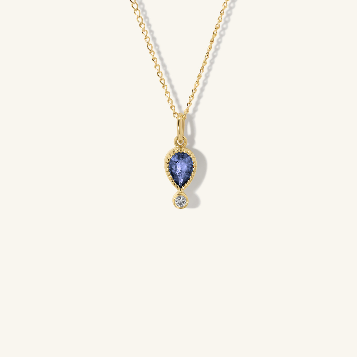Paloma Pear Shaped Tanzanite Pendant
