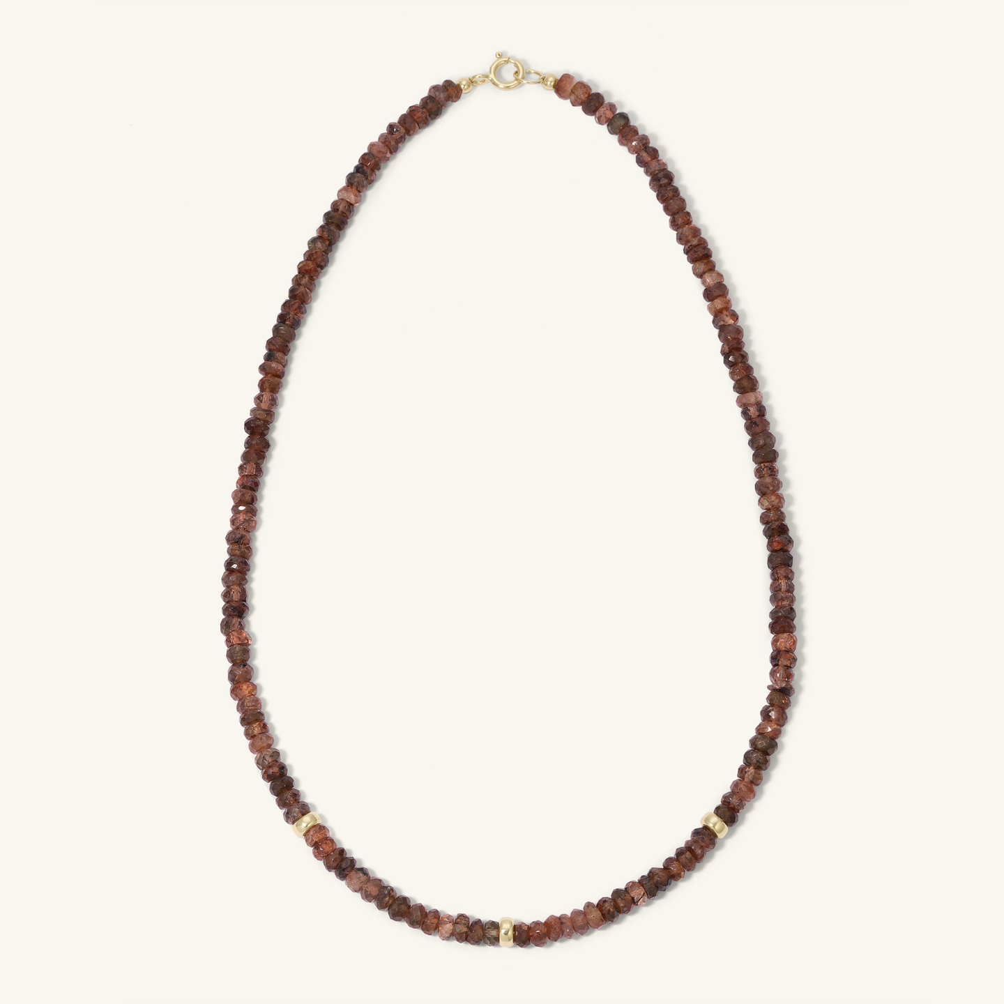 Andalusite Beaded Necklace