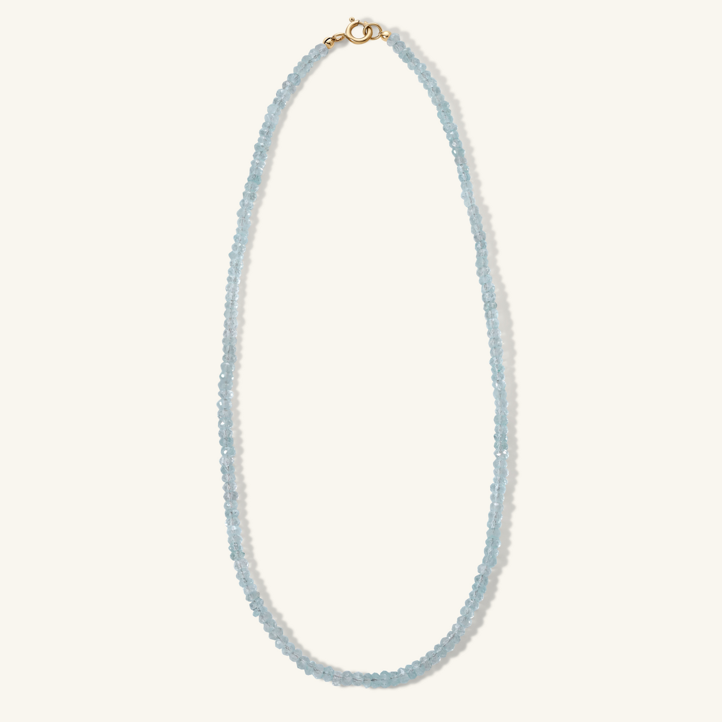 Aquamarine Beaded Necklace