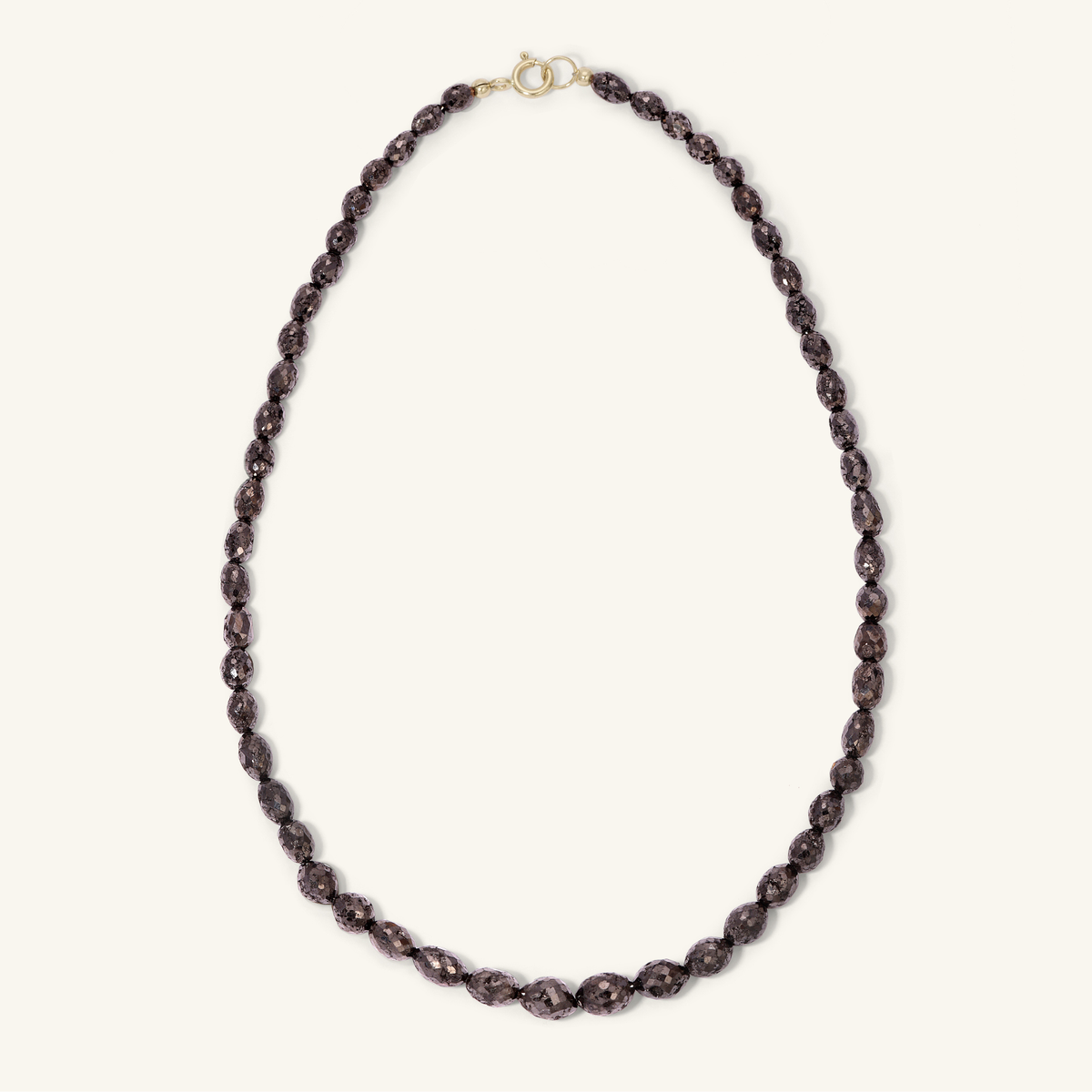 Black Diamond Beaded Necklace