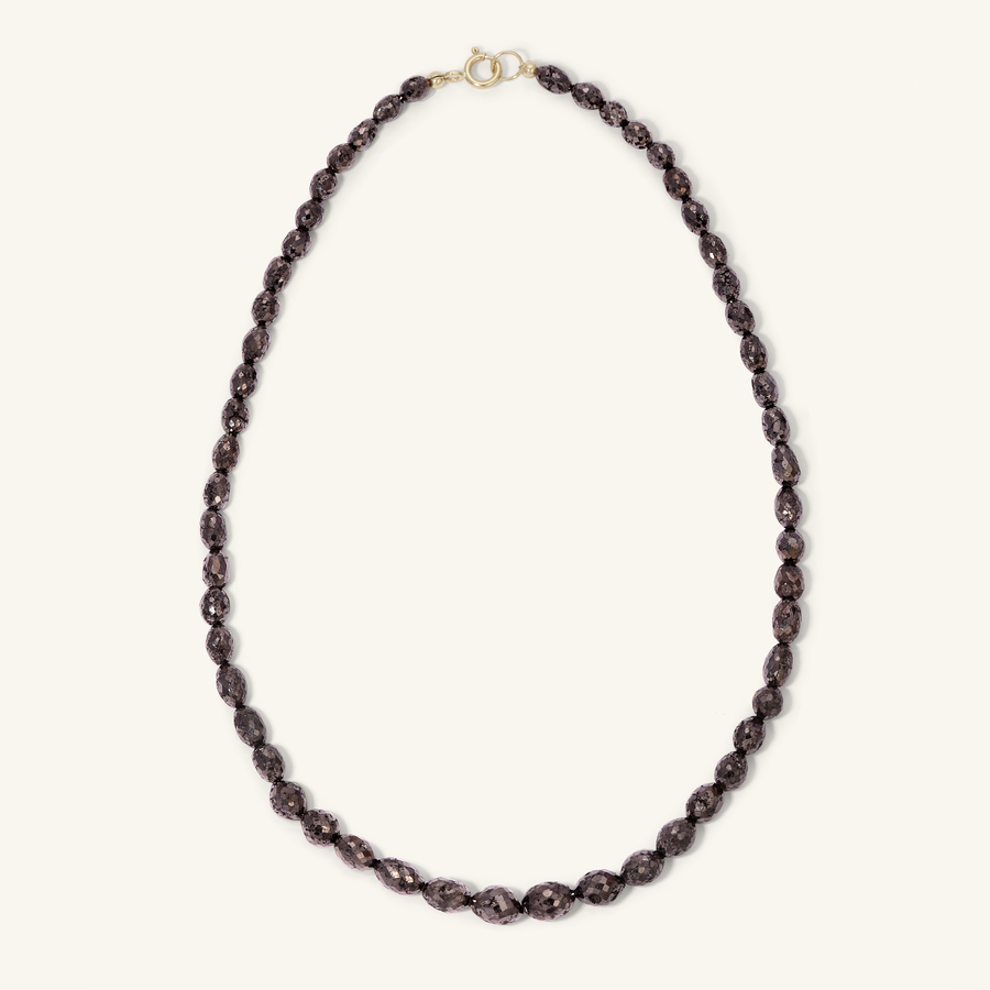 Black Diamond Beaded Necklace