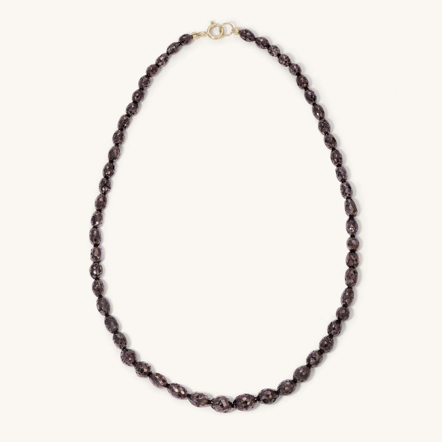 Black Diamond Beaded Necklace