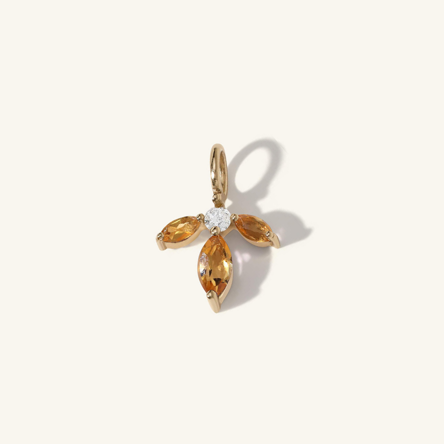 Citrine Almond Blossom Charm