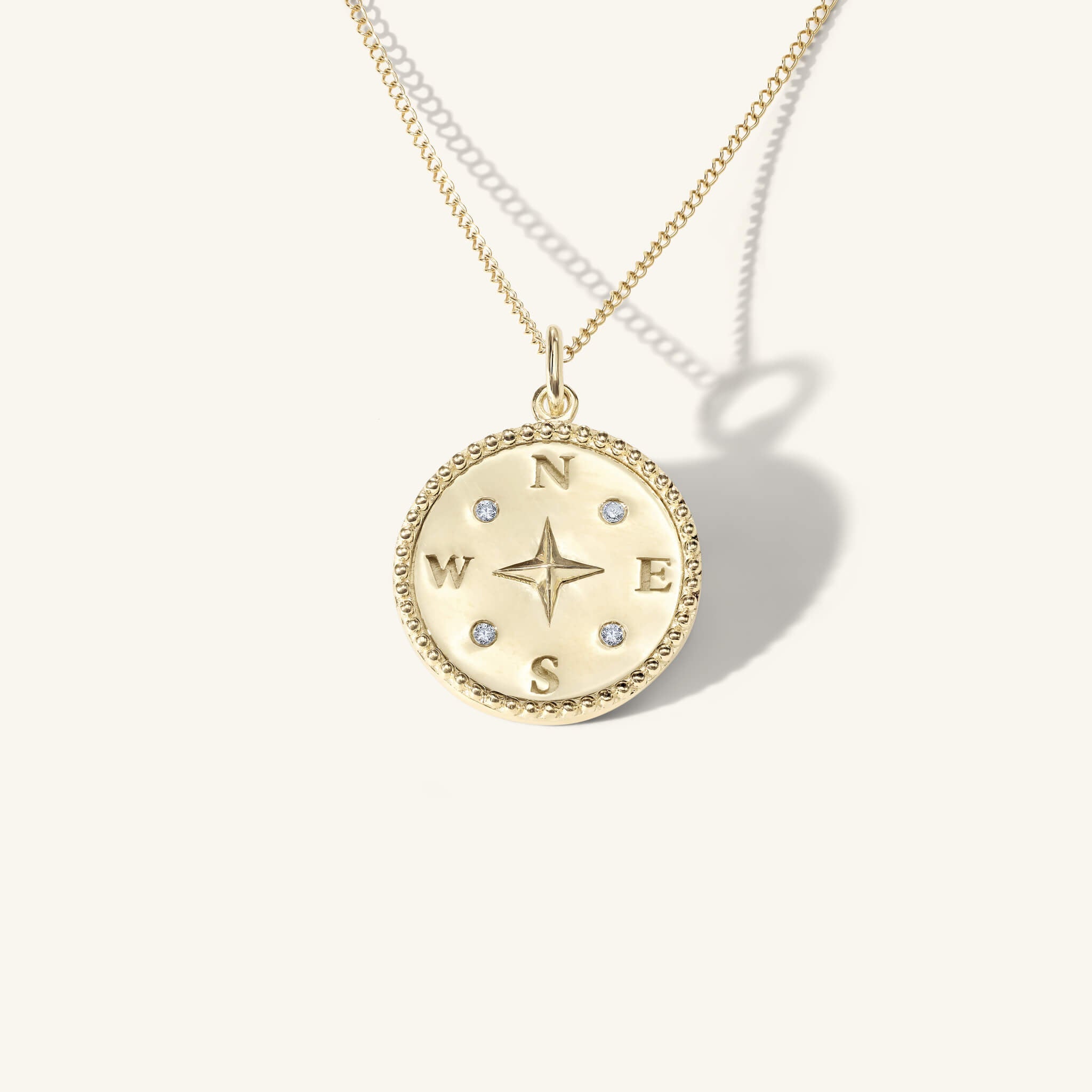 Astern Compass Stainless Steel Necklace – Steven Singer Jewelers