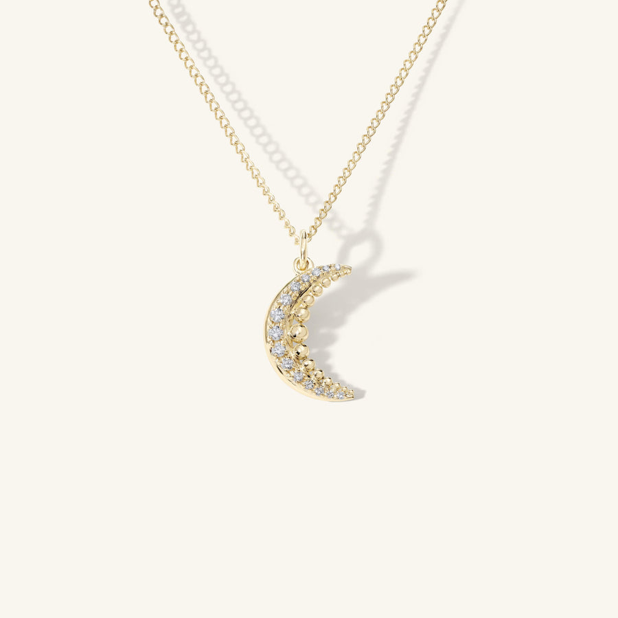Mini Crescent Diamond Charm