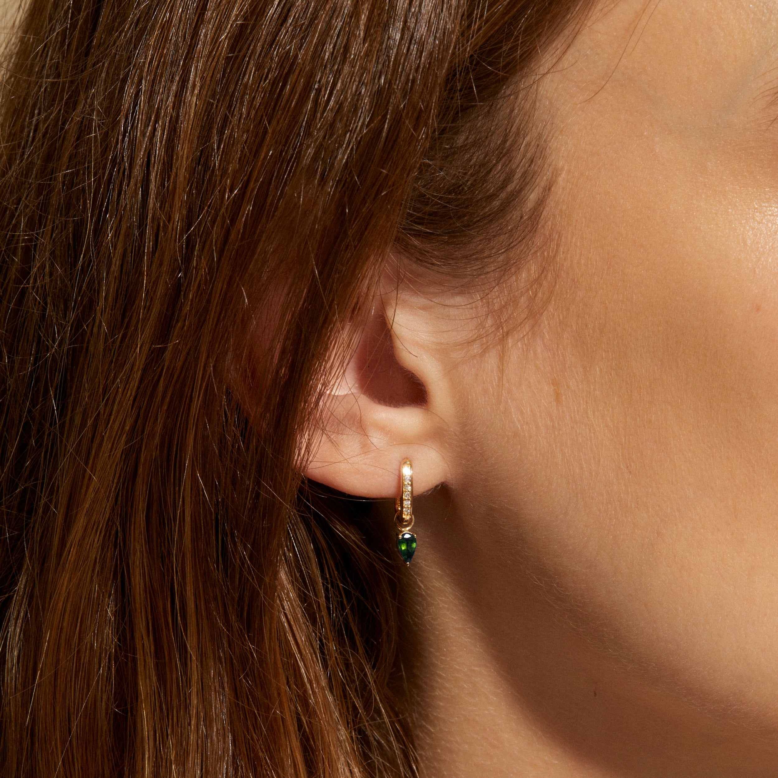 Pear Shaped Semiprecious Earring Charms