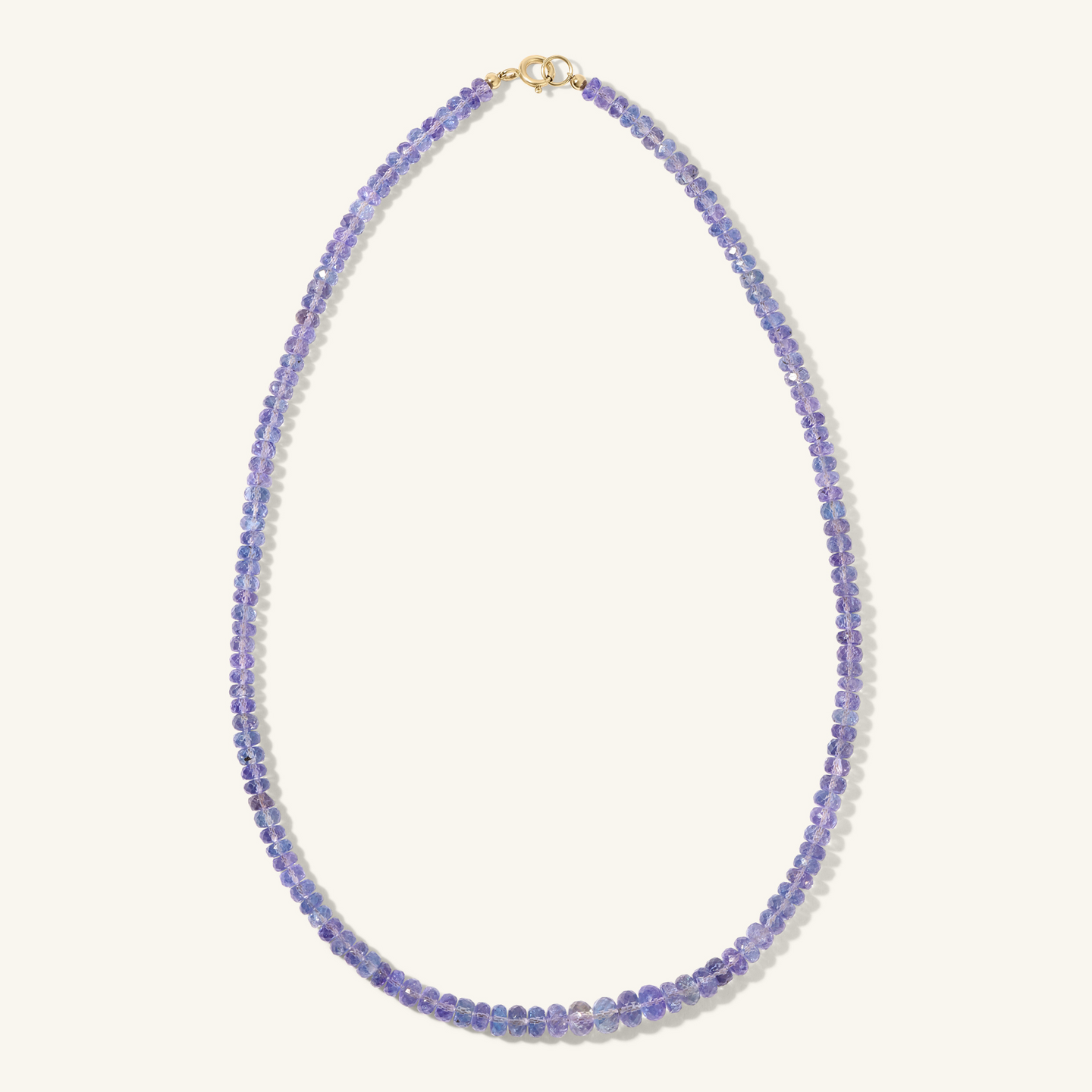 Faceted Tanzanite Beaded Necklace