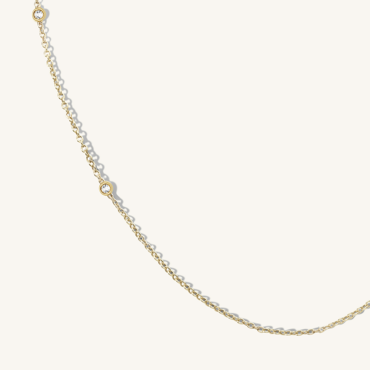 Four Diamond Bezel Chain