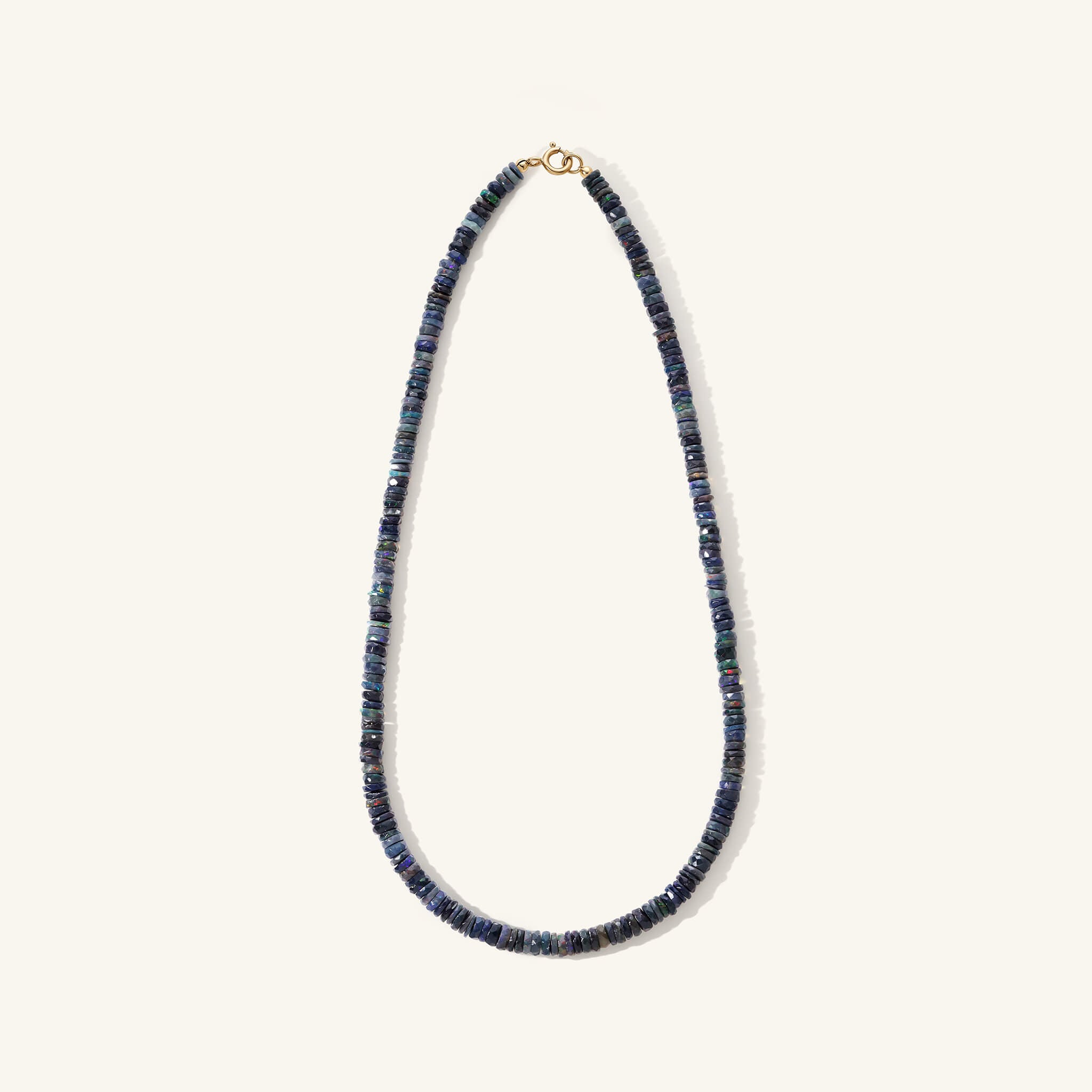 Graduated Midnight Opal Necklace