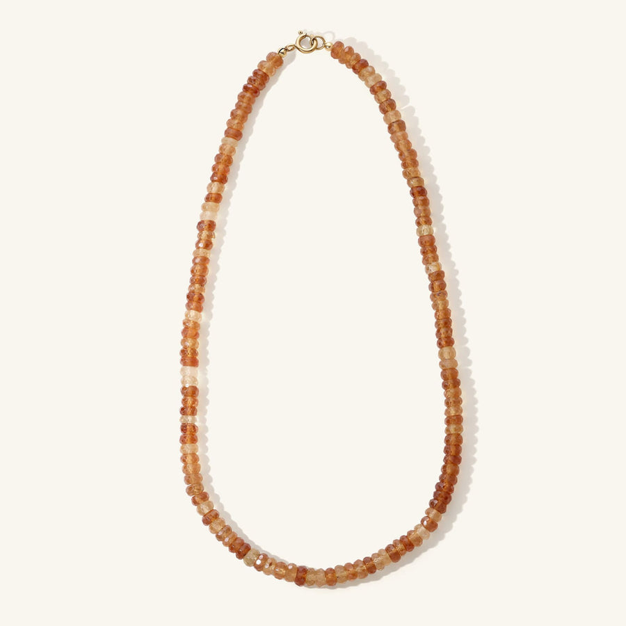 Hessonite Beaded Necklace