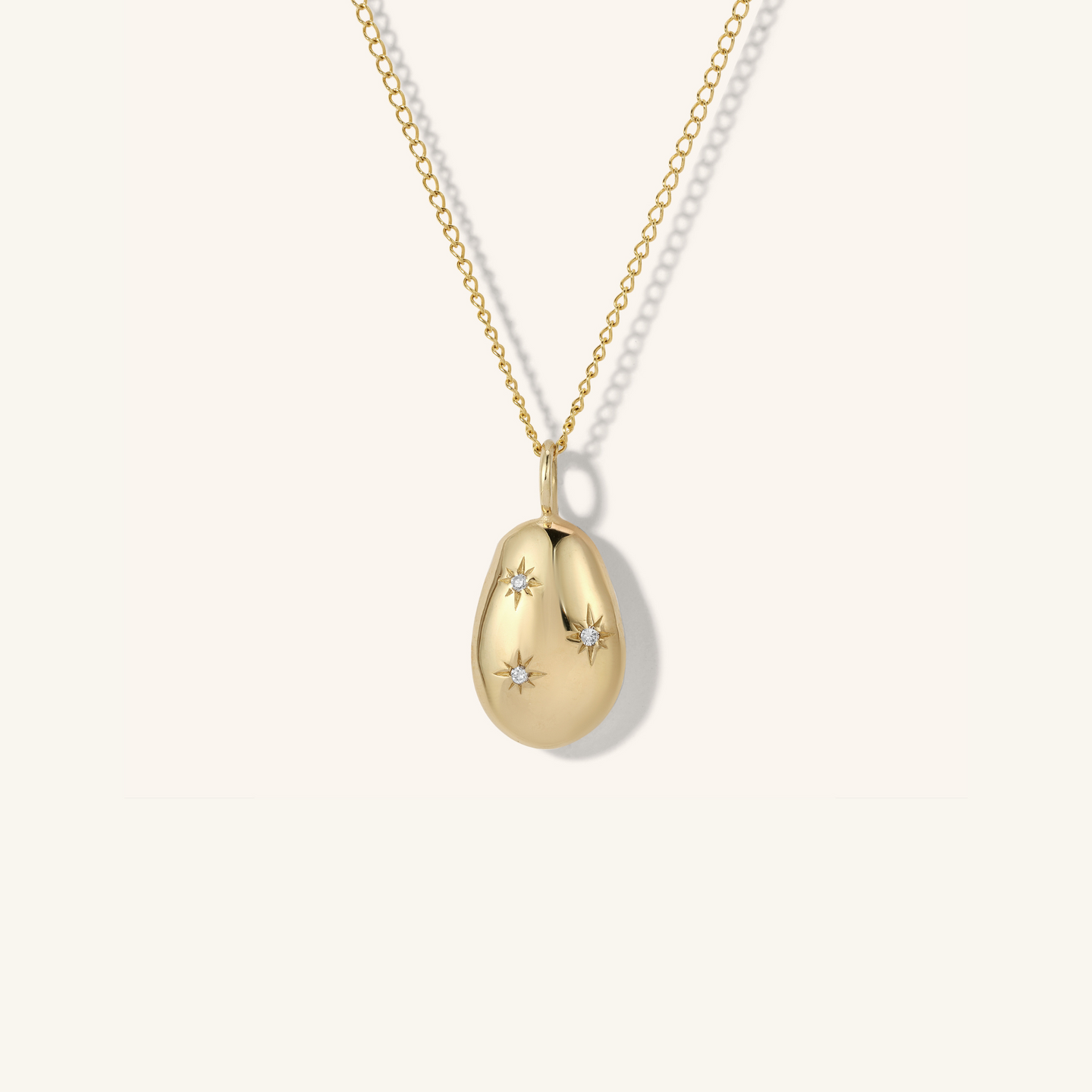 Carob Bean High Polish Pendant