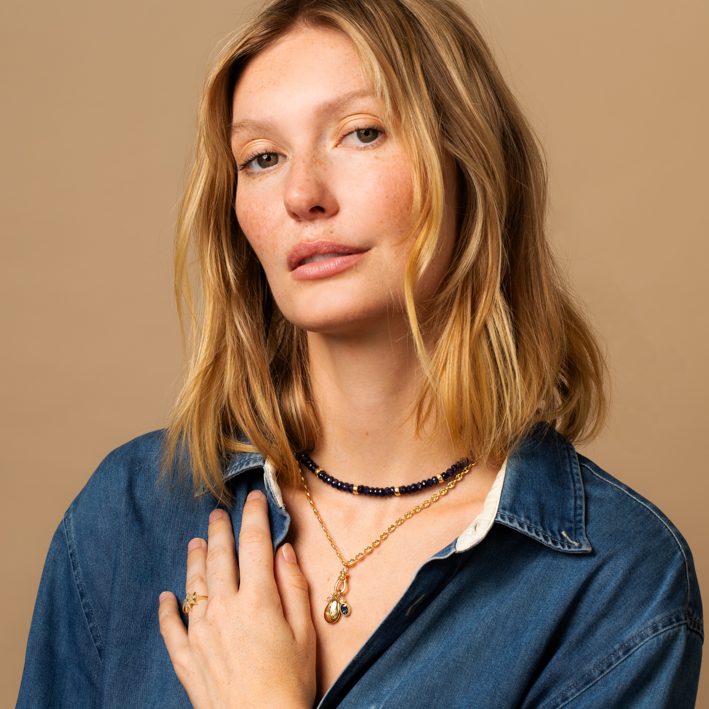 Carob Bean High Polish Pendant