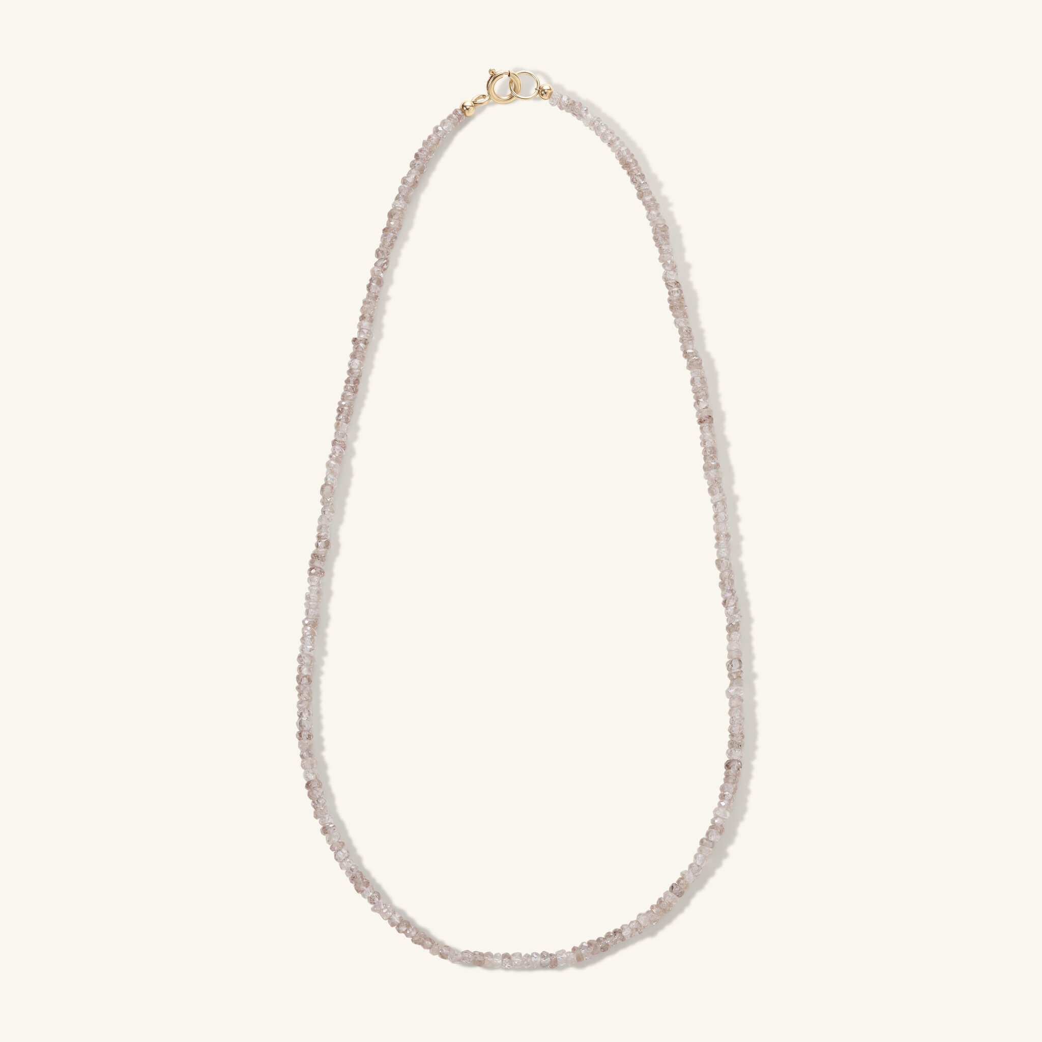 Moonbeam Zircon Beaded Necklace