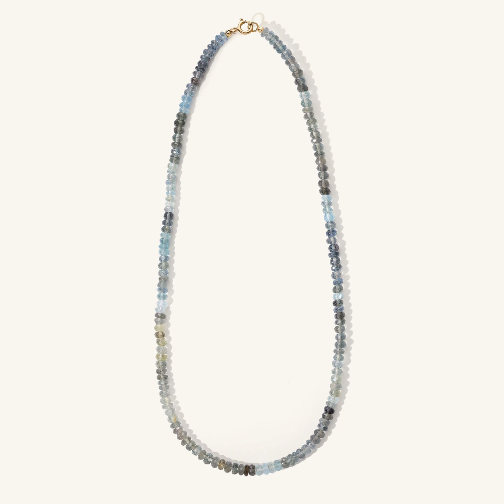 Moss Aqua Beaded Necklace | Zahava