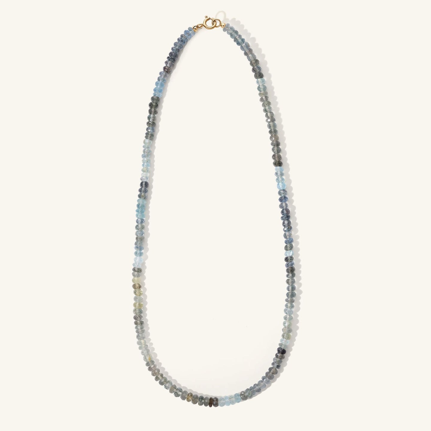 aqua beaded necklace