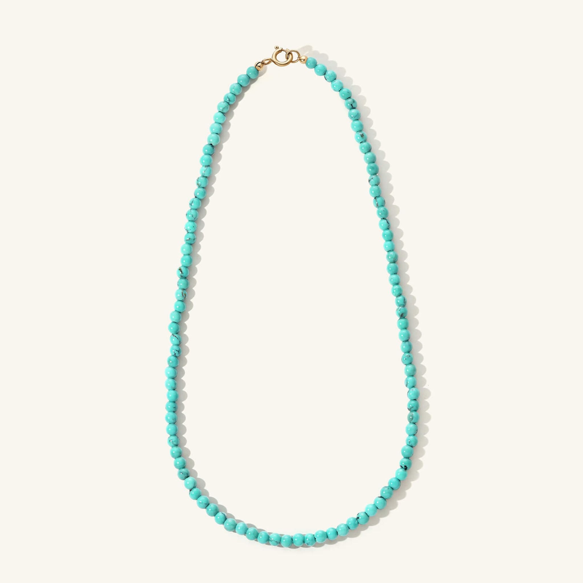 Natural Arizona Turquoise Beaded Necklace