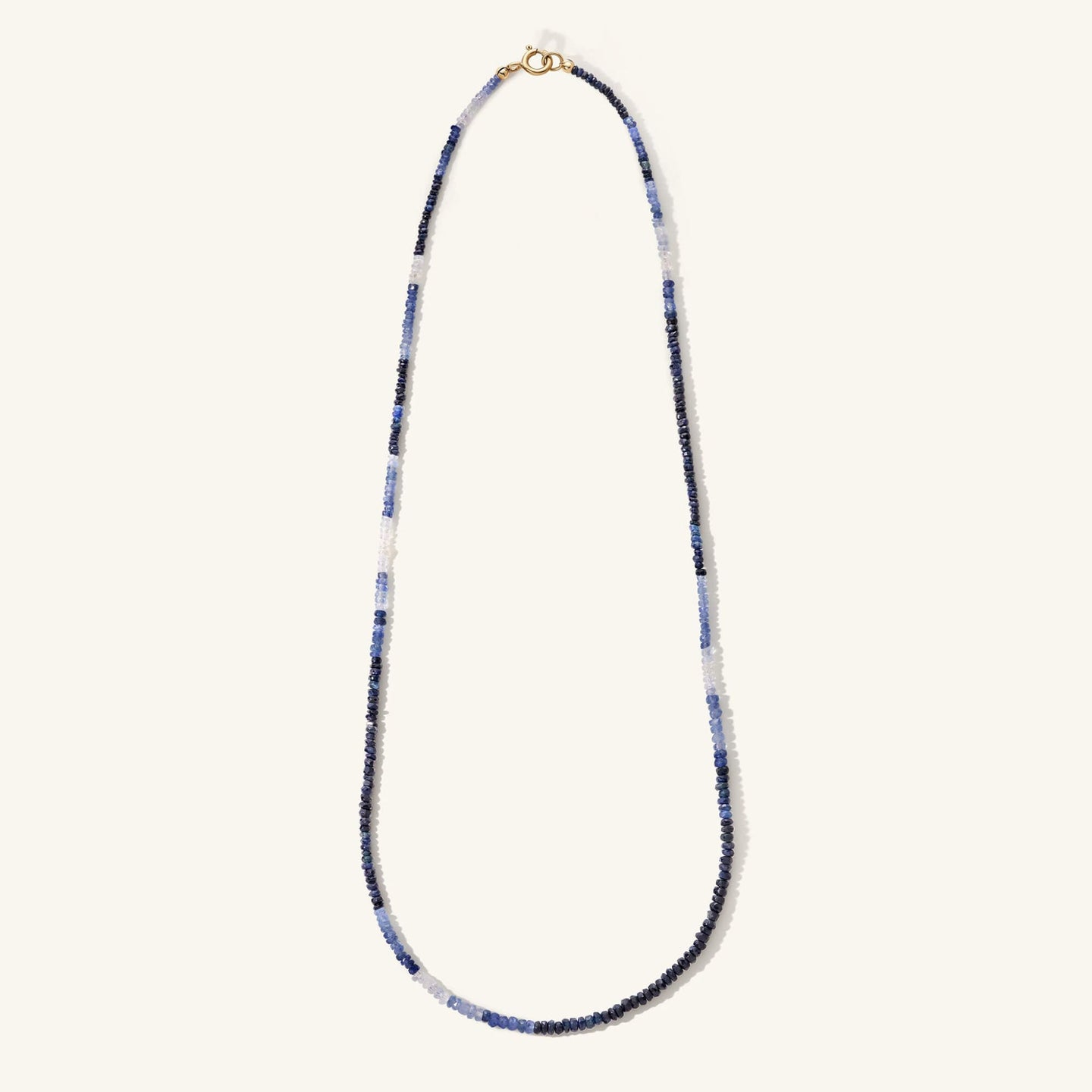 Ombre Sapphire Beaded Necklace