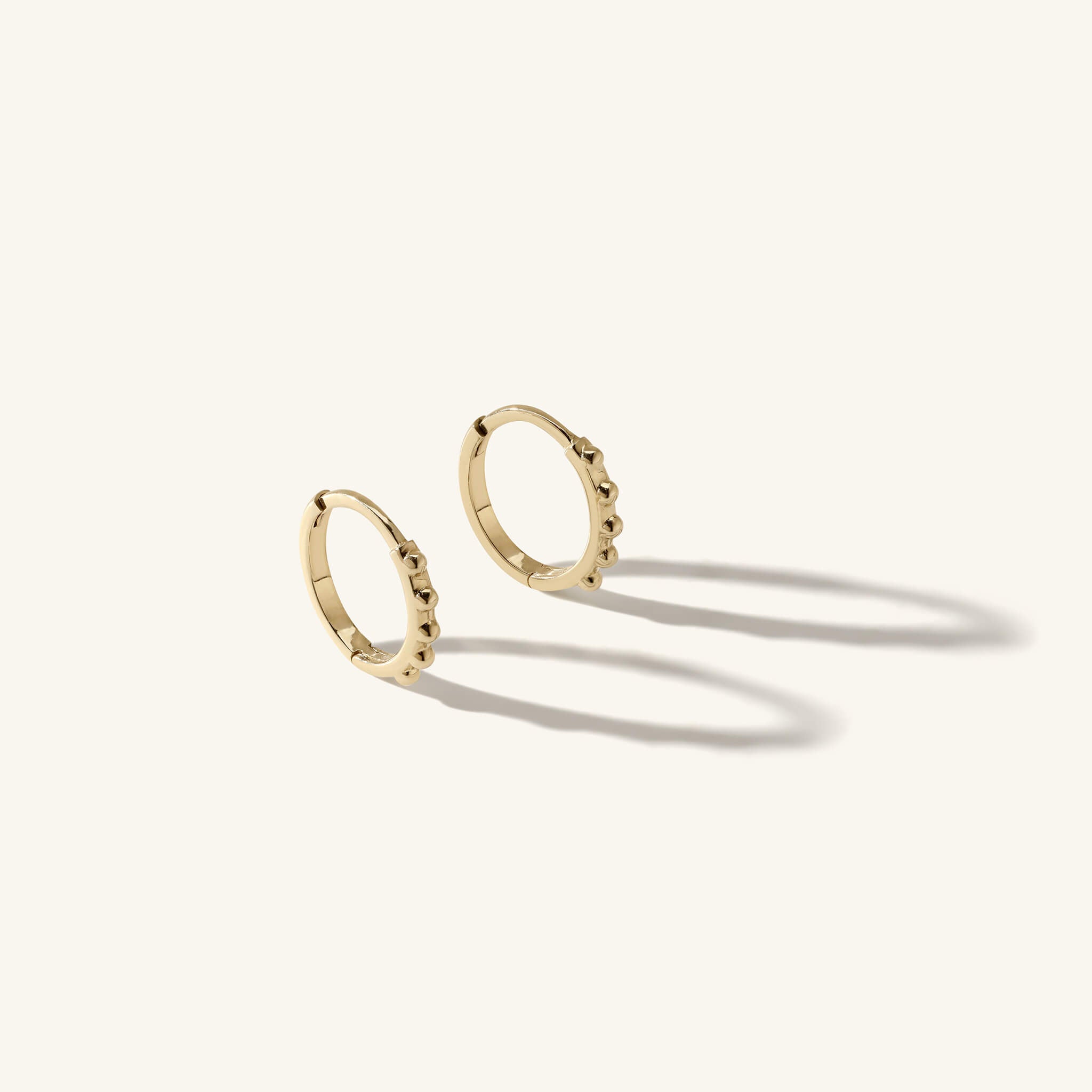 SJX W CLICK HOOP PIERCED (L) K10 ダイヤ0.05 Click Hoops | Zahava