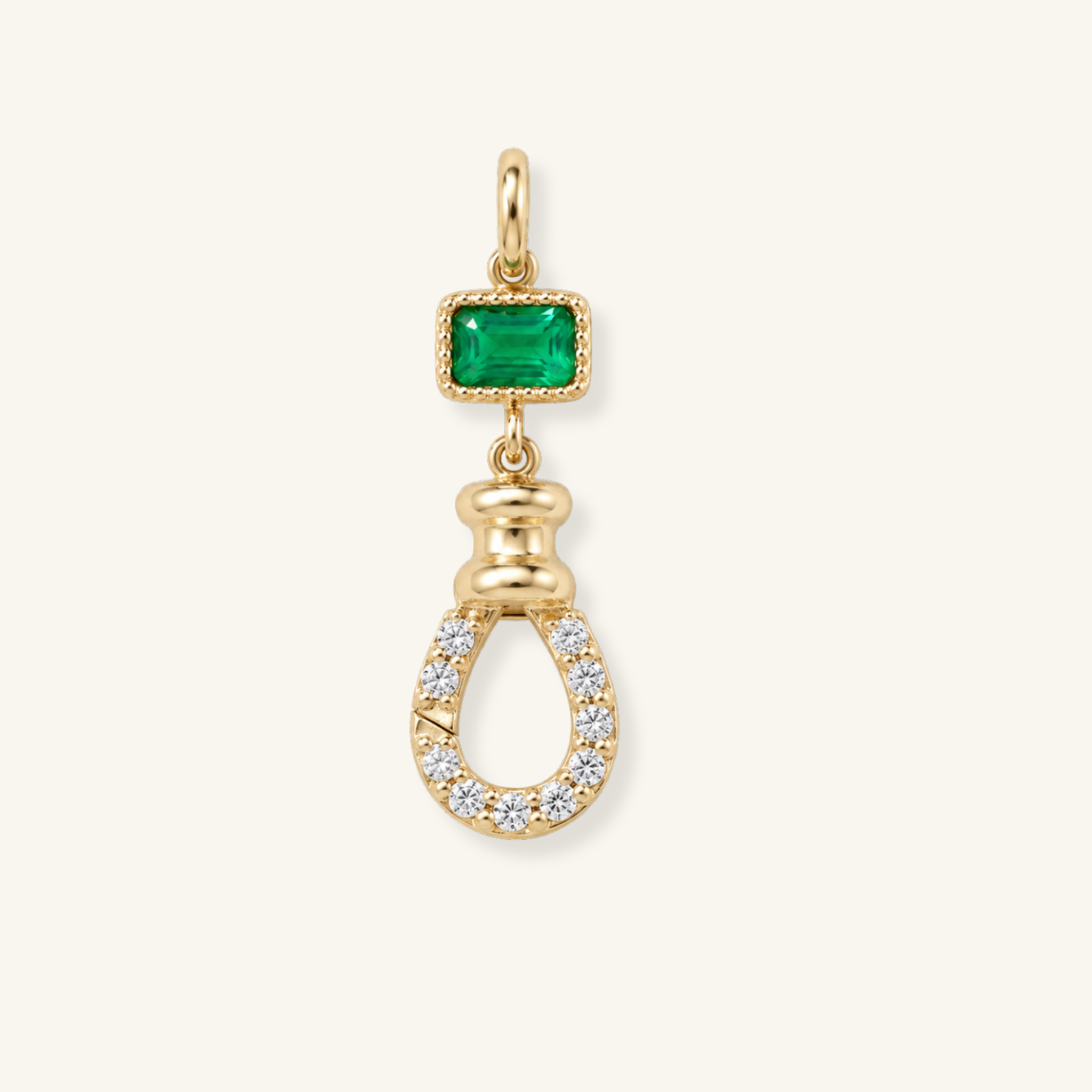 Pavé Emerald Station Swivel
