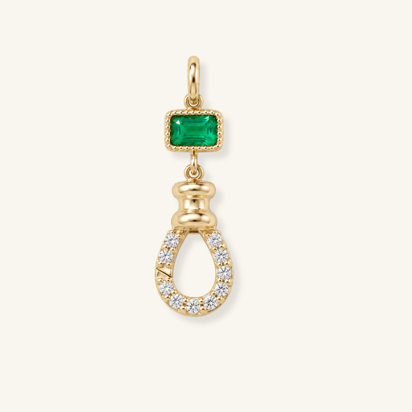 Pavé Emerald Station Swivel