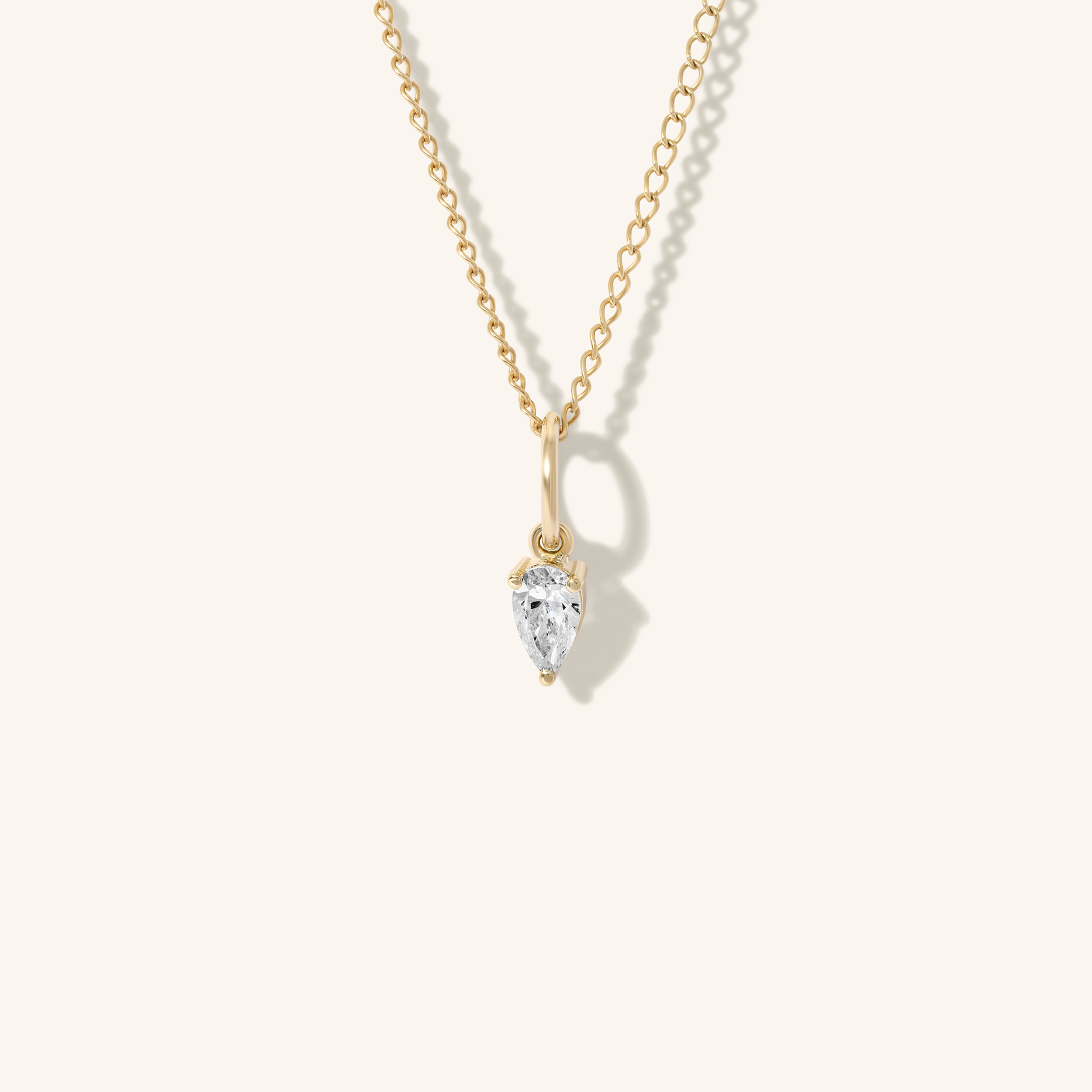 Pear Shaped Diamond Pendant