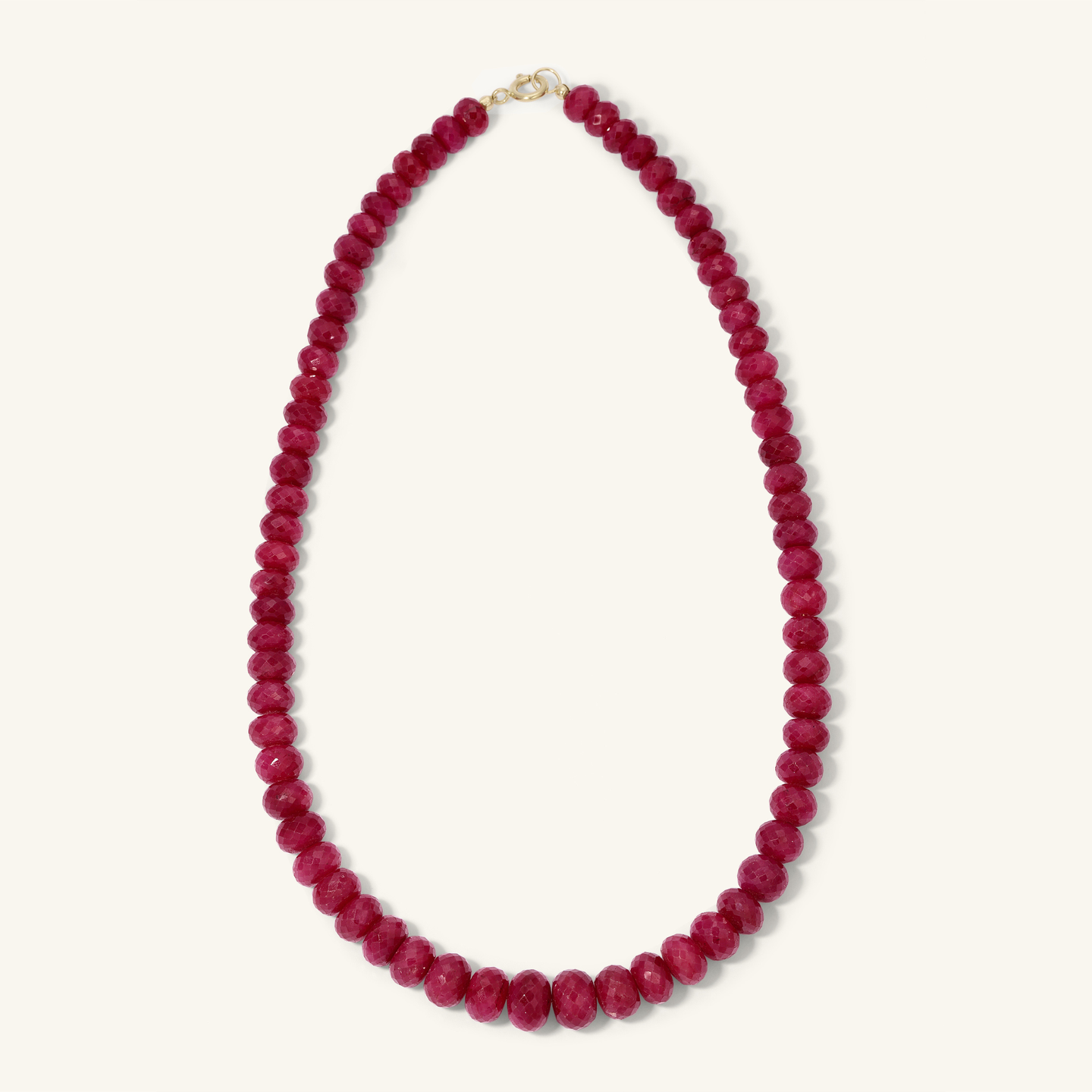 Ruby Big Beaded Necklace