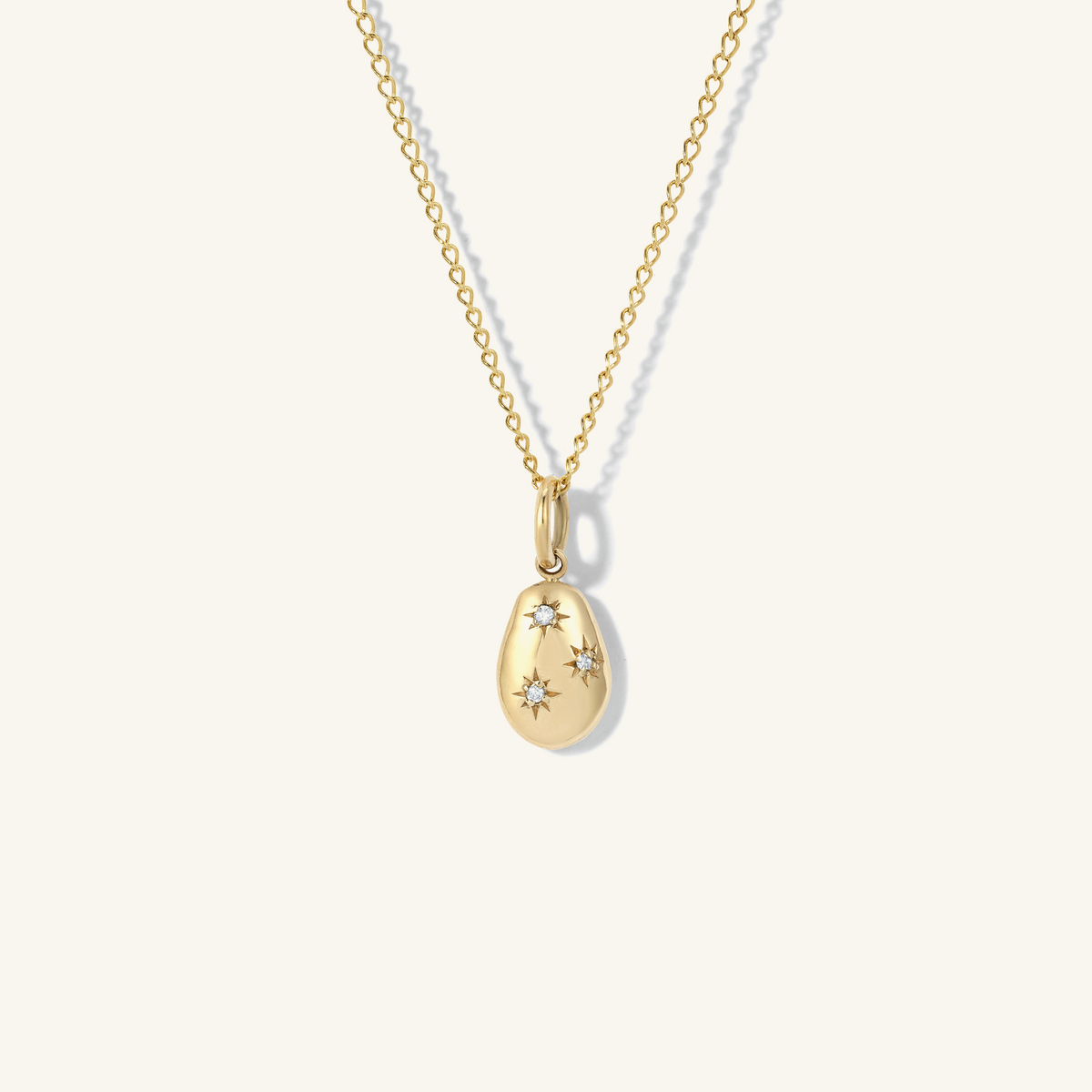 Mini Carob Bean High Polish Pendant