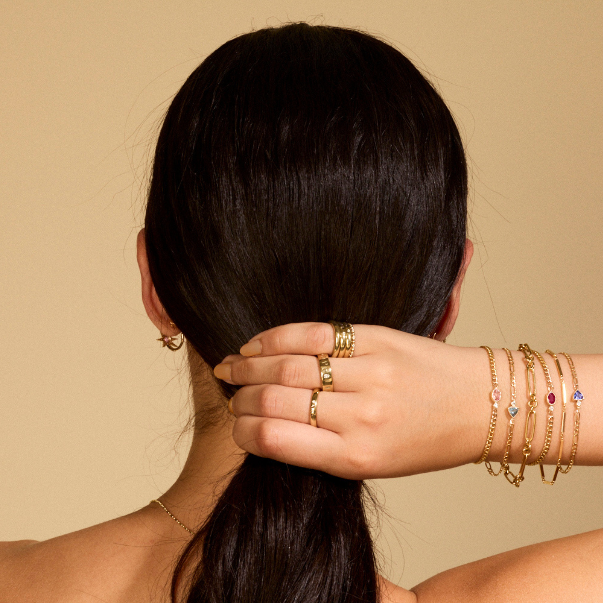 Olympia Pink Tourmaline Station Bracelet