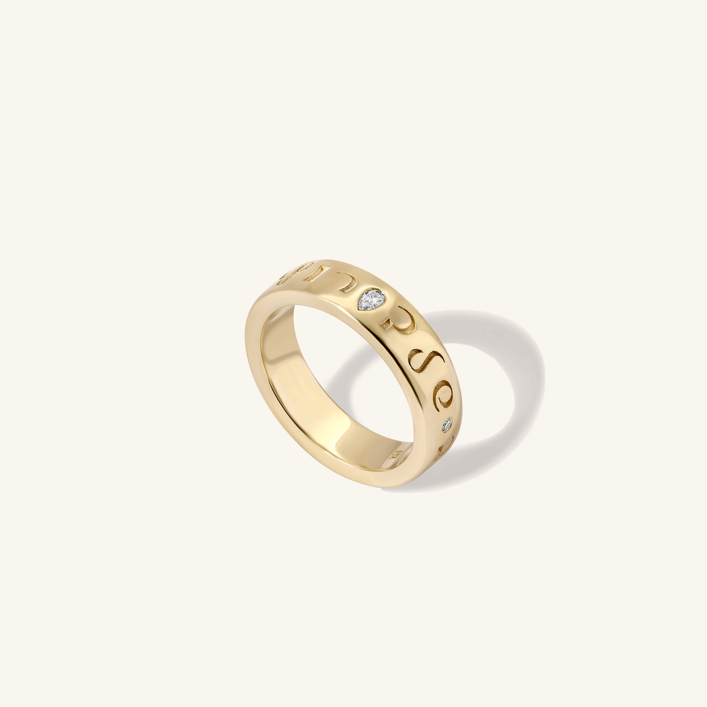 'Your Heart Knows The Way' Cigar Band Ring