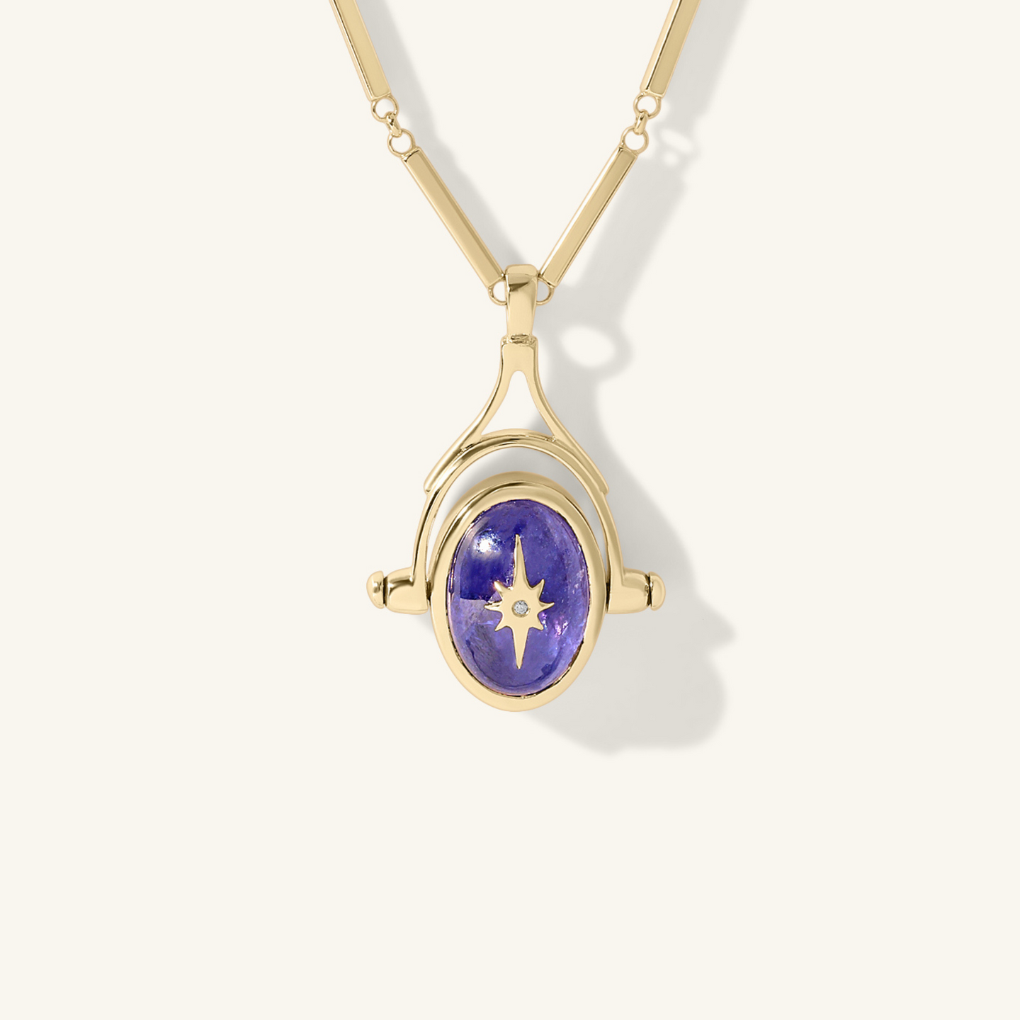 Spinning Tanzanite Pendant