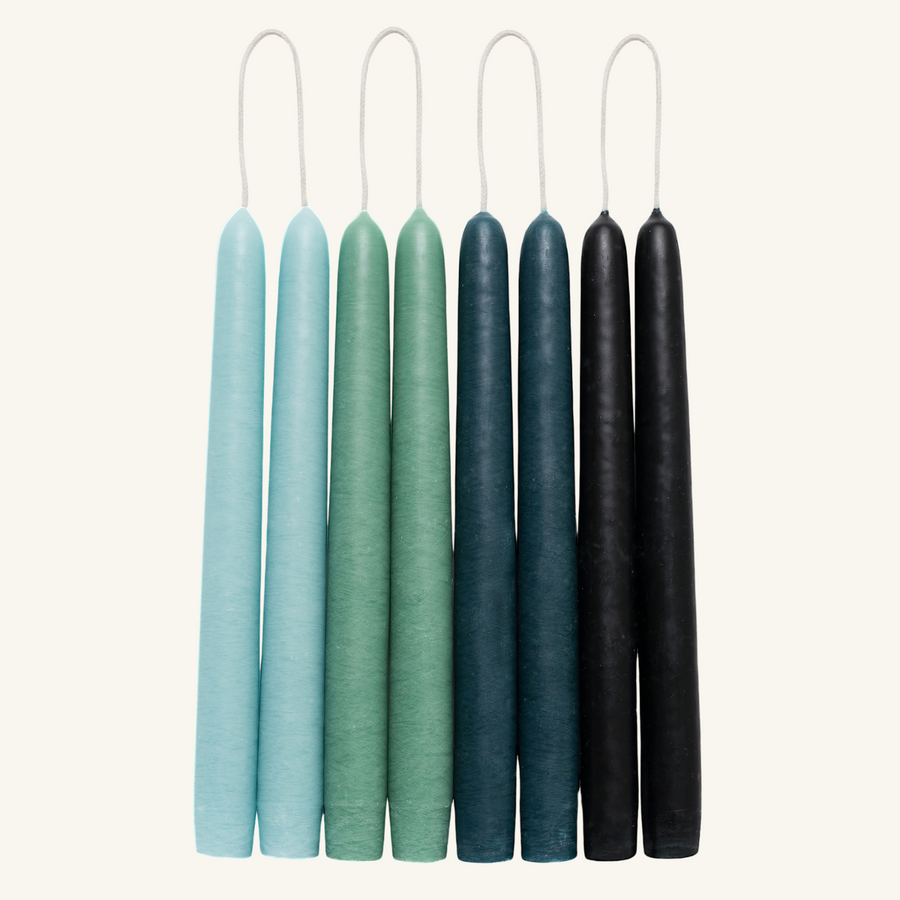 Tourmaline Taper Candles