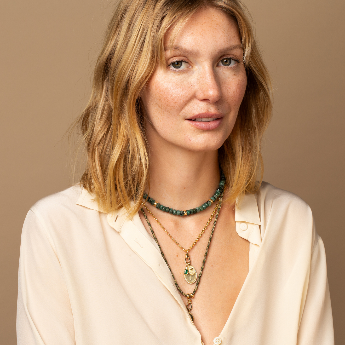 Eva Emerald Station Pendant