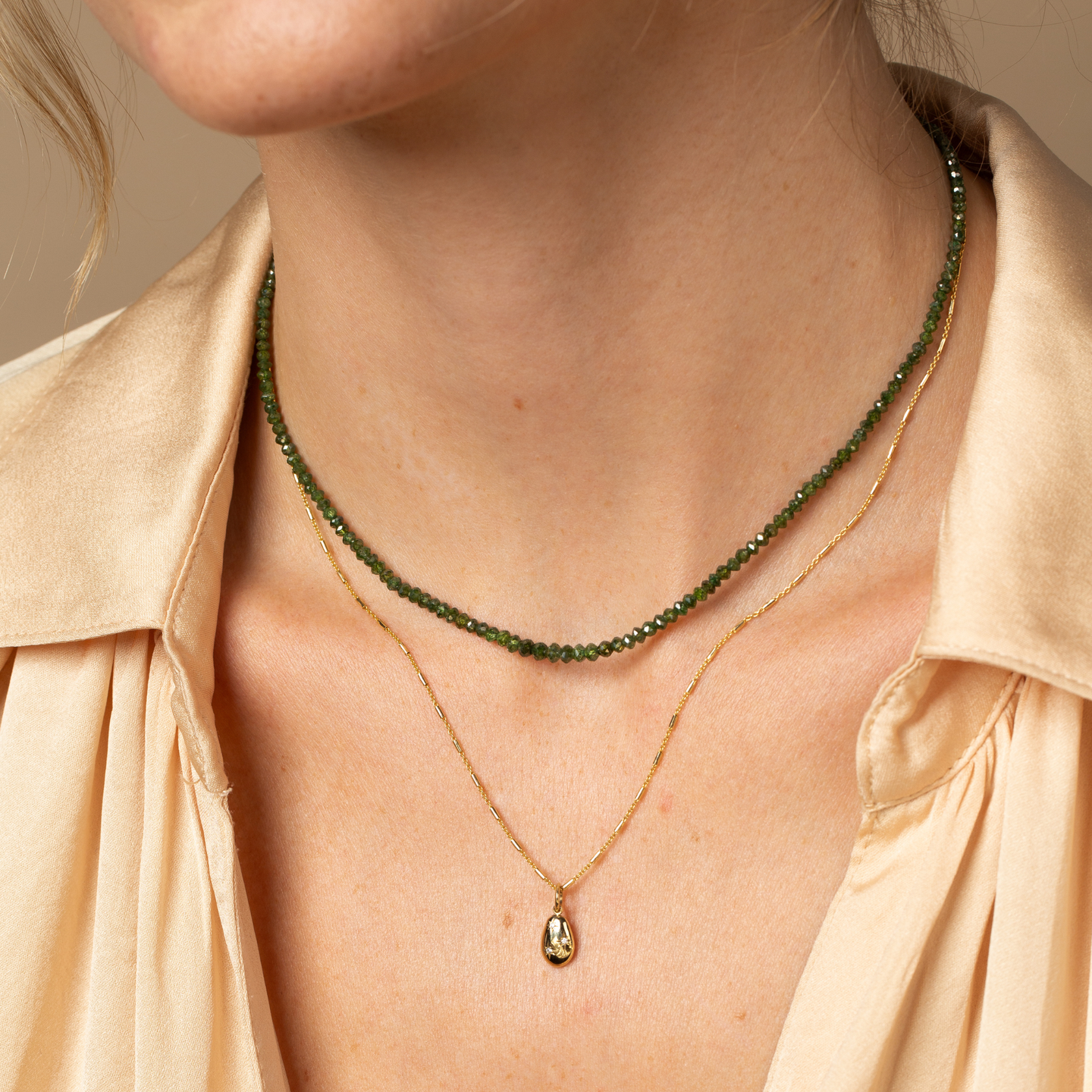 Carob Bean High Polish Pendant