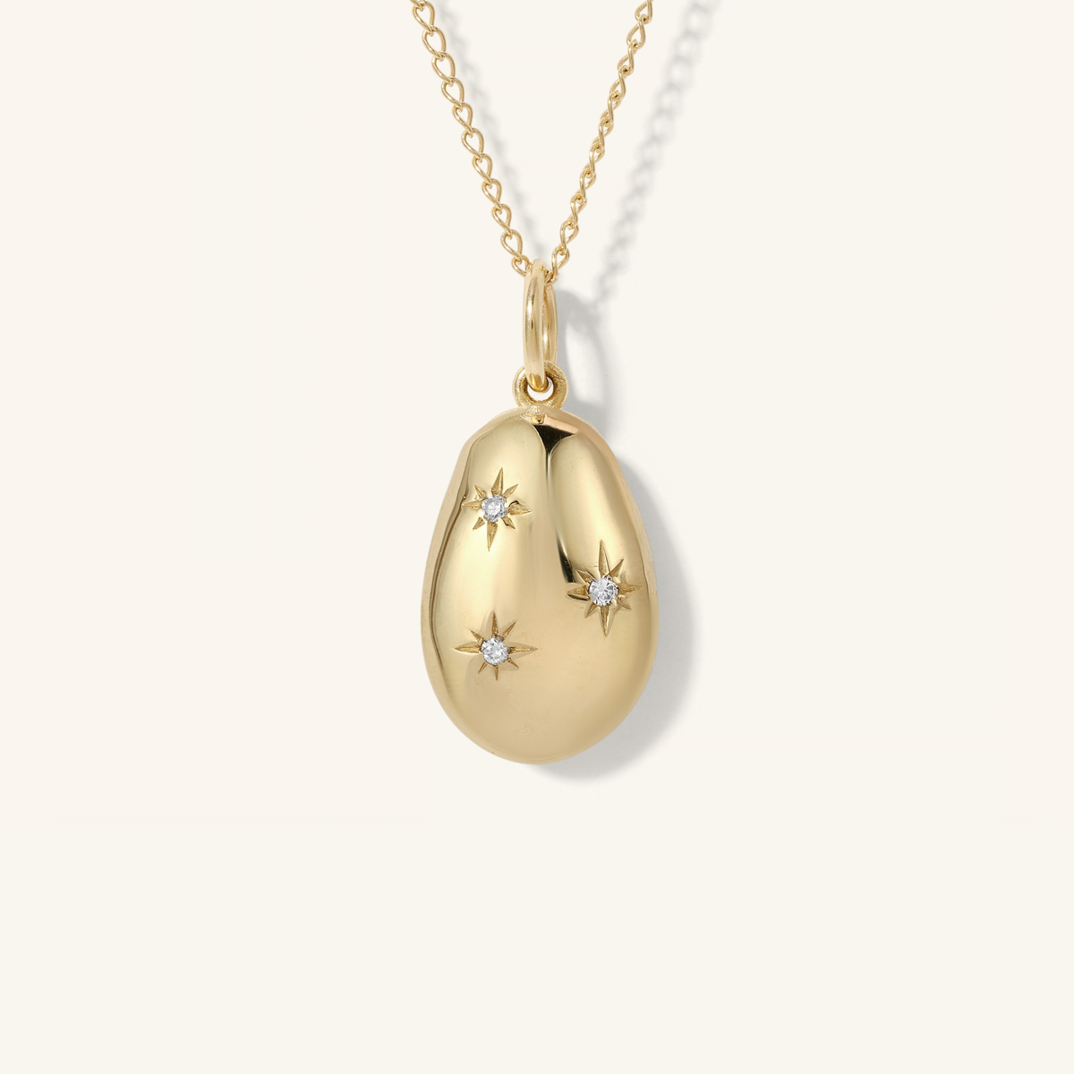 Carob Bean High Polish Pendant