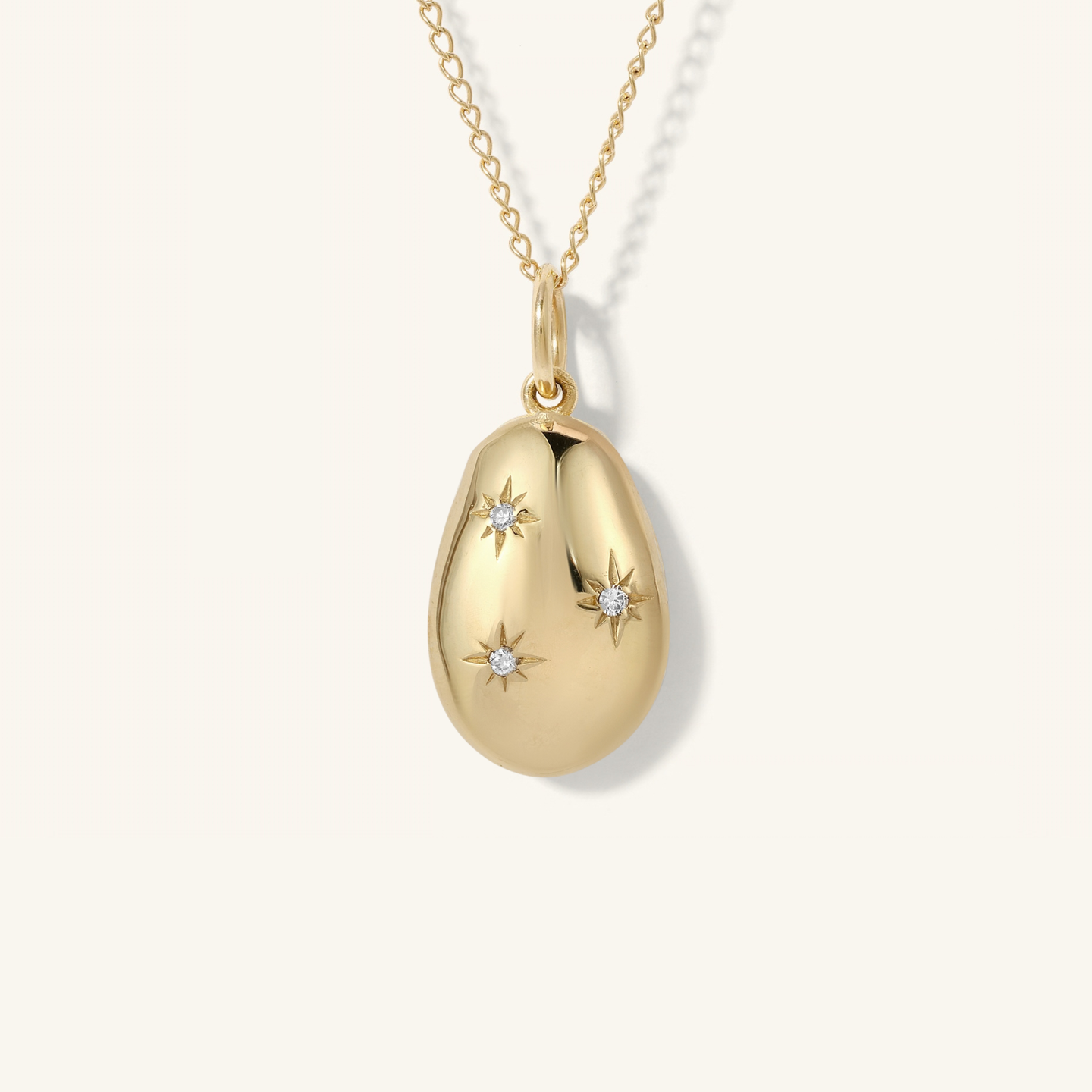 Carob Bean High Polish Pendant