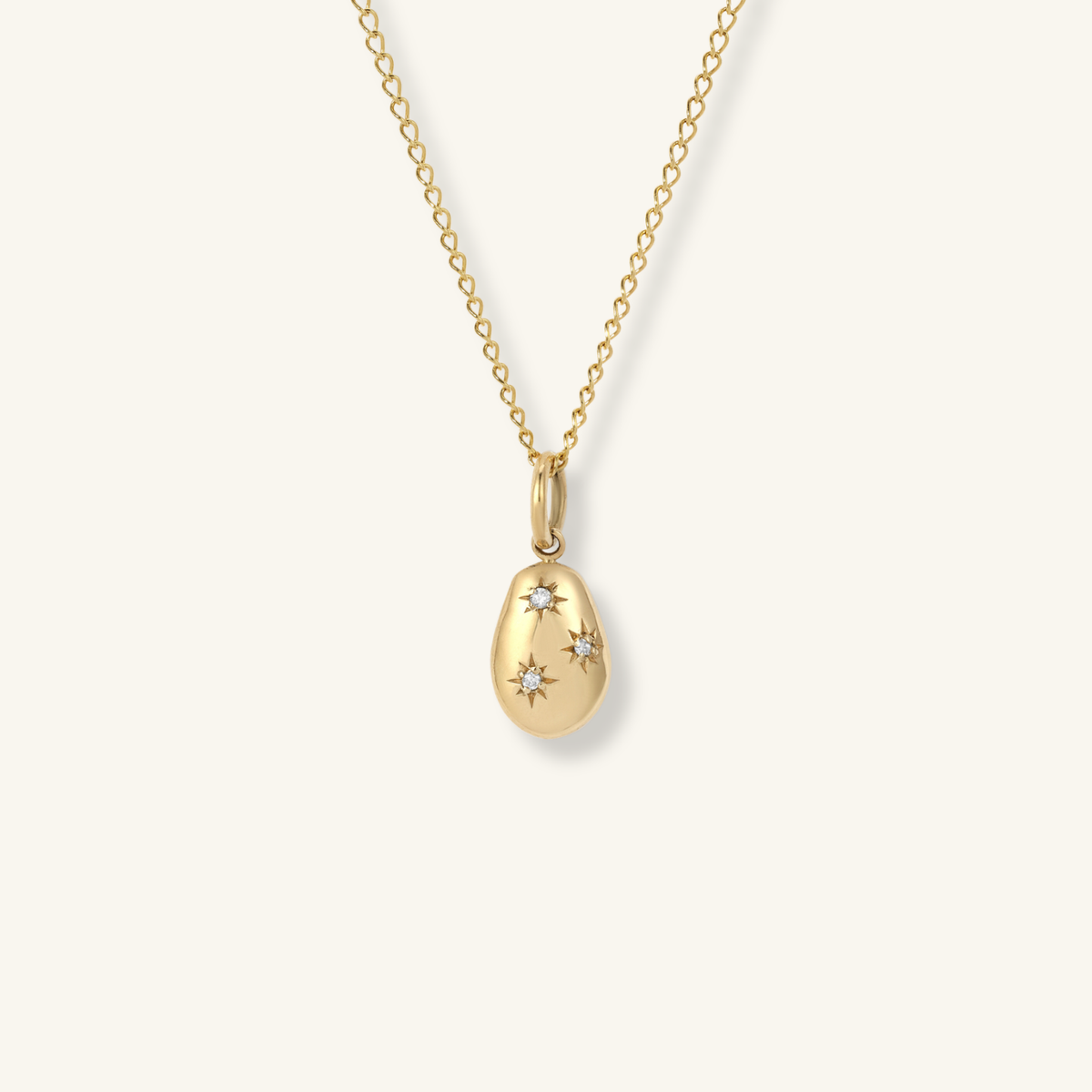 Carob Bean High Polish Pendant