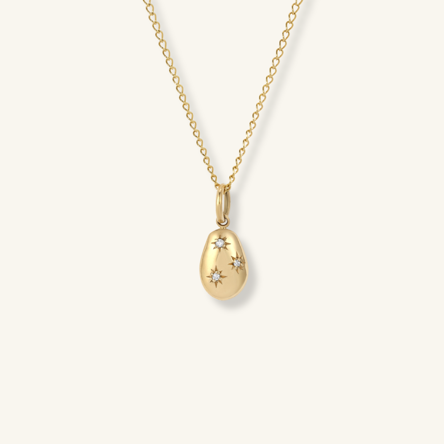 Carob Bean High Polish Pendant