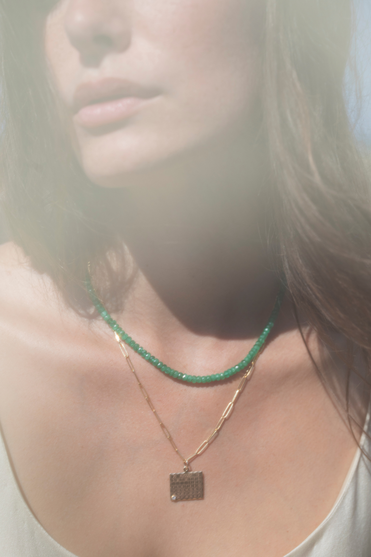 Emerald Beaded Necklace - Zahava