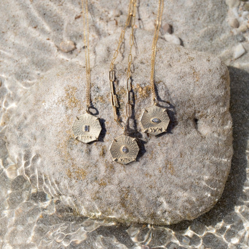 Bliss Octagon Charm Necklace - Zahava